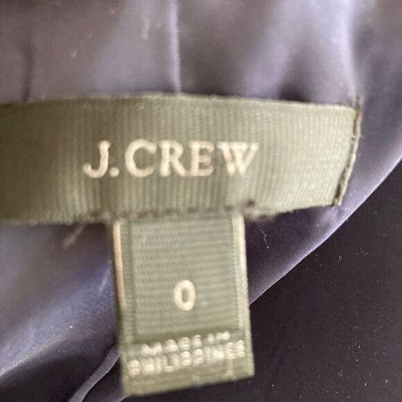 J.Crew lemon print blazer classic collarless style, lined, one frog closure🍋 - Picture 8 of 10